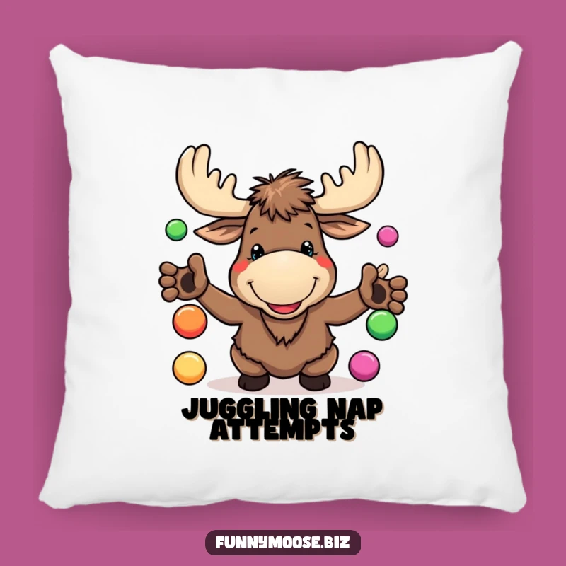 Funny Kawaii Moose Pillow - Soft Goofy Comfort, Hilarious Accent