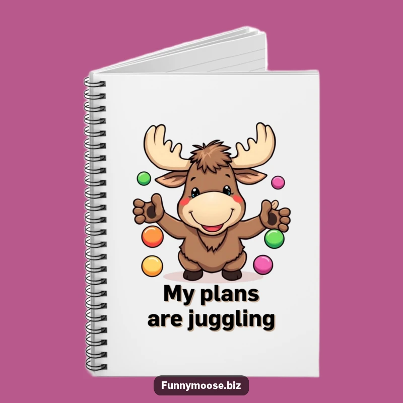 Funny Kawaii Moose Notebook - Goofy Ideas, Perfect Humorous Journal